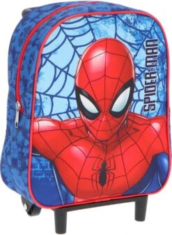 Spider-Man Spiderman Handbagage Reiskoffer/trolley - Blauw/rood - 28 Cm - Voor Kinderen
