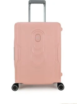 Decent Handbagage Koffer / Trolley / Reiskoffer - 55 Cm - 38 Liter - Polypropyleen - On-Tour - Roze