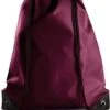 Merkloos Sport Gymtas/draagtas In Kleur Bordeaux Rood Met Handig Rijgkoord 34 X 44 Cm Van Polyester En Verstevigde Hoeken -Tassen Kortingen Winkel 892x1200 2