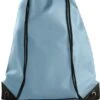 Merkloos Sport Gymtas/draagtas In Kleur Lichtblauw Met Handig Rijgkoord 34 X 44 Cm Van Polyester En Verstevigde Hoeken -Tassen Kortingen Winkel 892x1200 3