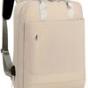 Merkloos Waterdichte Rugzak Inclusief Usb Oplaadstation - Laptoptas 15,6 Inch - Schooltas - Beige - Multifucntioneel -Tassen Kortingen Winkel 894x1200 6