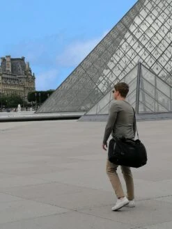 Yakfield - Reistas - Weekendtas - Kado - Dames En Heren - Canvas - Vintage Zwart Antraciet Grijs - Compact Middelgroot Model - 35 Liter Duffelbag - 5 Opbergvakken - 52x30x20 Cm -Tassen Kortingen Winkel 900x1200 22