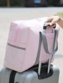 Merkloos Reistas - Handbagage Tas - Opvouwbaar - Roze - Travelbag -Tassen Kortingen Winkel 910x1200 2
