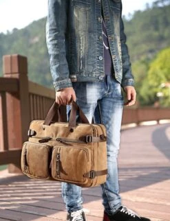 Laptoptas - 3in1- 15Inch - Blauw - 15 Vak - Canvas - Leer 11 Laptoptas - 3in1- 15Inch - Blauw - 15 Vak - Canvas - Leer -Tassen Kortingen Winkel 920x1200 3