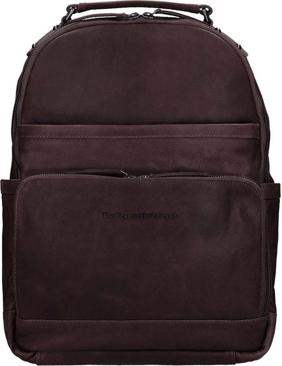 Chesterfield Bags Leren Laptop Rugzak Austin Bruin 12 Chesterfield Bags Leren Laptop Rugzak Austin Bruin - Afbeelding 10