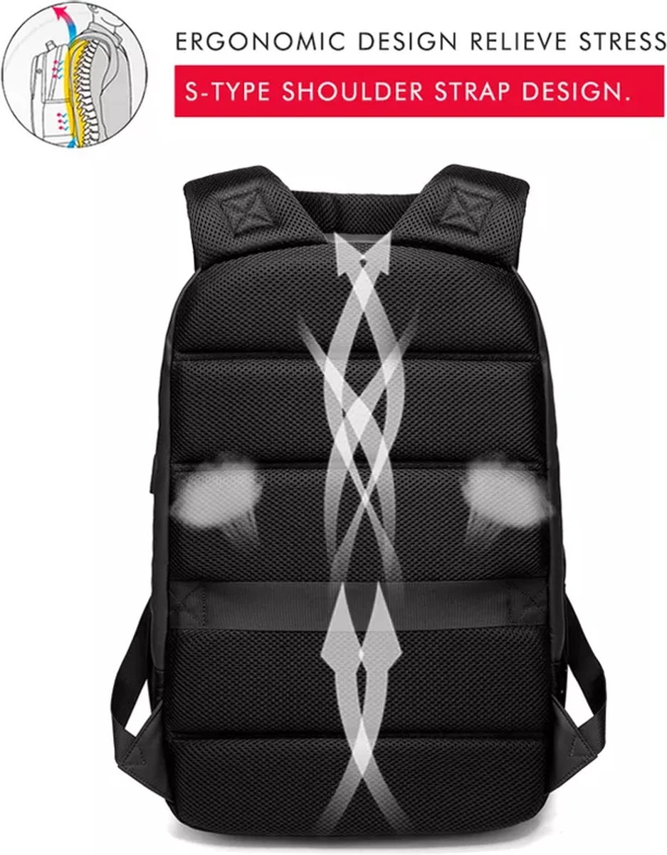 Eurcool Rugzak Mannen Multifunctionele Grote Capaciteit Mannelijke Mochila Tassen Usb-poort Opladen Laptop School Rugzakken 5 Eurcool Rugzak Mannen Multifunctionele Grote Capaciteit Mannelijke Mochila Tassen Usb-poort Opladen Laptop School Rugzakken - Afbeelding 3