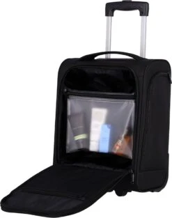 Travelite Handbagage Zachte Koffer / Trolley / Reiskoffer - Cabin - 43 Cm - Zwart -Tassen Kortingen Winkel 947x1200
