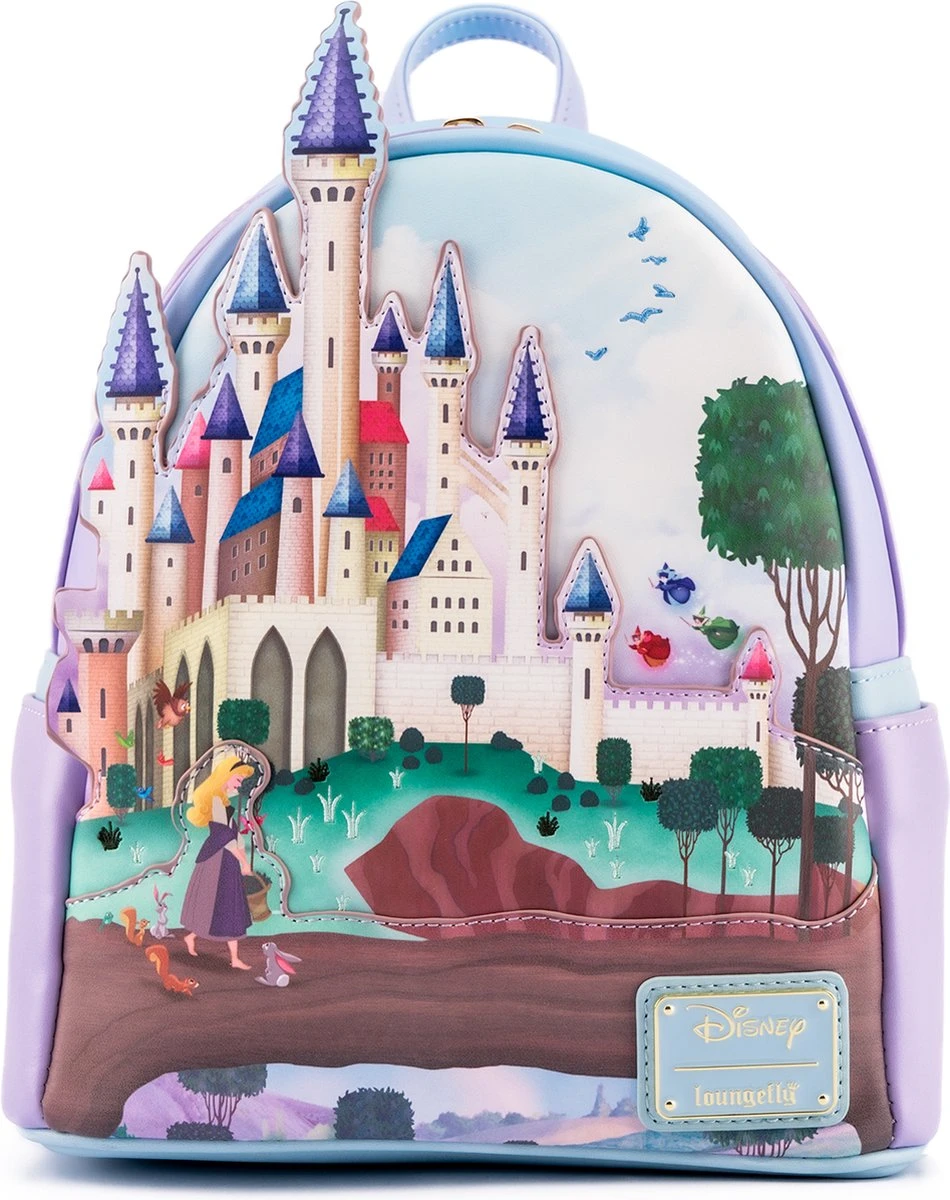 FUNKO Loungefly: Disney Princess Castle Series - Doornroosje Mini Rugzak 5 FUNKO Loungefly: Disney Princess Castle Series - Doornroosje Mini Rugzak - Afbeelding 3
