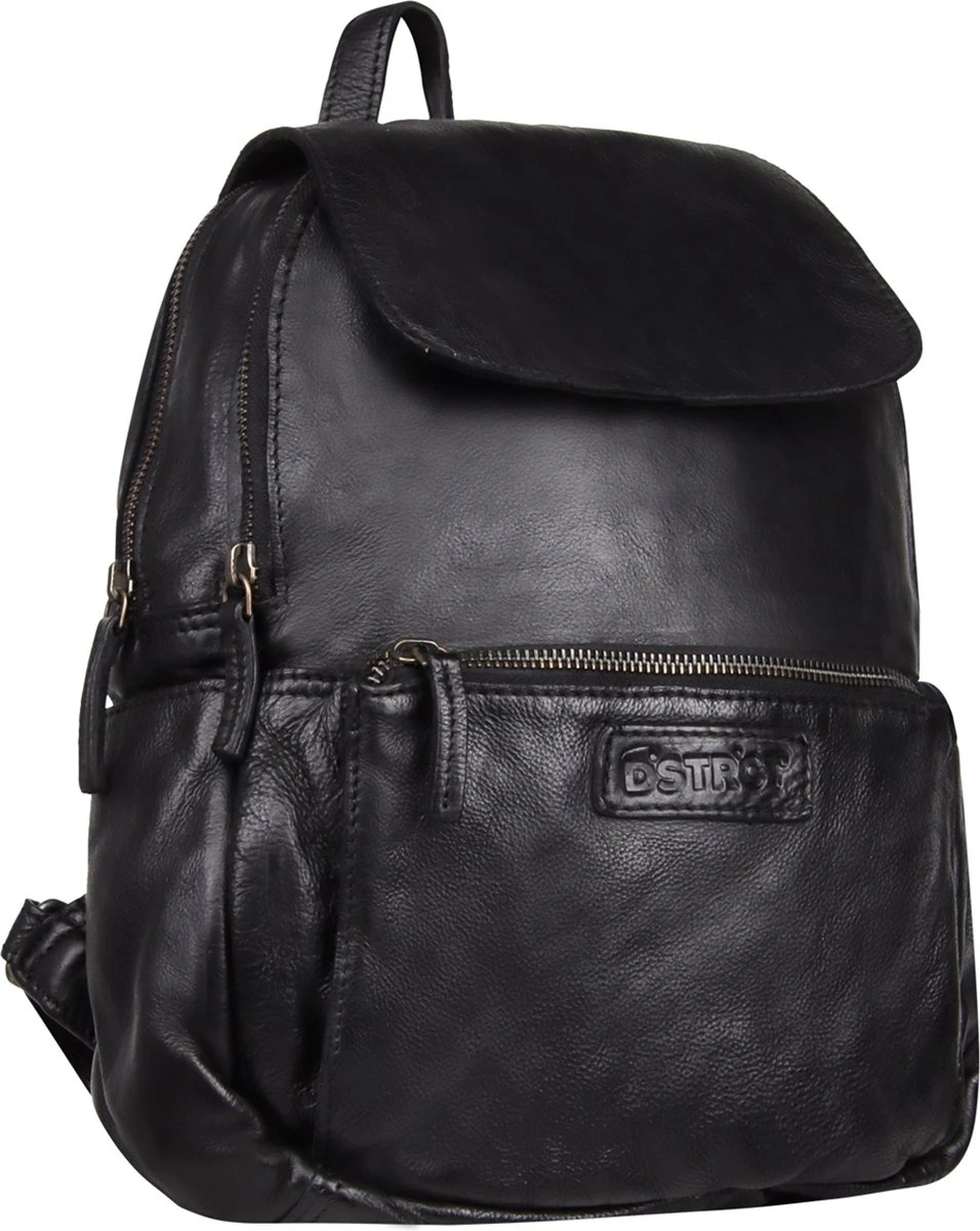 DSTRCT Harrington Road Leren Rugtas - 7 Liter - Zwart 4 DSTRCT Harrington Road Leren Rugtas - 7 Liter - Zwart - Afbeelding 2