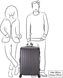 Decent Tranporto-One Reiskoffer 76 Cm - Zalmroze -Tassen Kortingen Winkel 968x1200