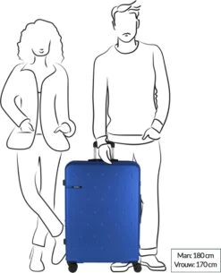 Gabol Harde Koffer / Trolley / Reiskoffer - Open - 77 Cm (XL) - Blauw -Tassen Kortingen Winkel 973x1200