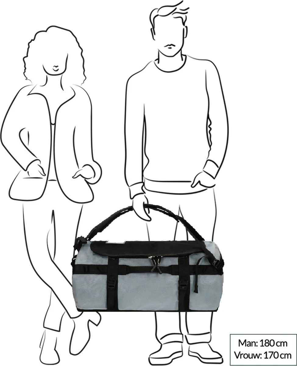 The North Face Gilman Duffel Reistas 71 Liter - Black/Mid Grey/Yellow 13 The North Face Gilman Duffel Reistas 71 Liter - Black/Mid Grey/Yellow - Afbeelding 11