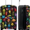 NoBoringSuitcases.com® Koffer - Monster - Kleuren - Kinderen - Ruimte - Past Binnen 55x40x20 Cm En 55x35x25 Cm - Handbagage - Trolley - Fotokoffer - Cabin Size - Print -Tassen Kortingen Winkel 978x1200 1