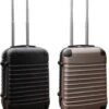 Travelerz Kofferset 2 Delig ABS Handbagage Koffers - Met Cijferslot - 39 Liter - Zwart - Goud -Tassen Kortingen Winkel 980x1200 2