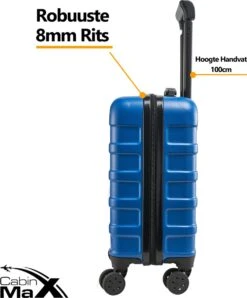 CabinMax Handbagage Koffer - Trolley 30L - Harde Reiskoffer - 45x36x20cm - Lichtgewicht - Groot Capaciteit - Aegean Blue 16 CabinMax Handbagage Koffer - Trolley 30L - Harde Reiskoffer - 45x36x20cm - Lichtgewicht - Groot Capaciteit - Aegean Blue -Tassen Kortingen Winkel 995x1200